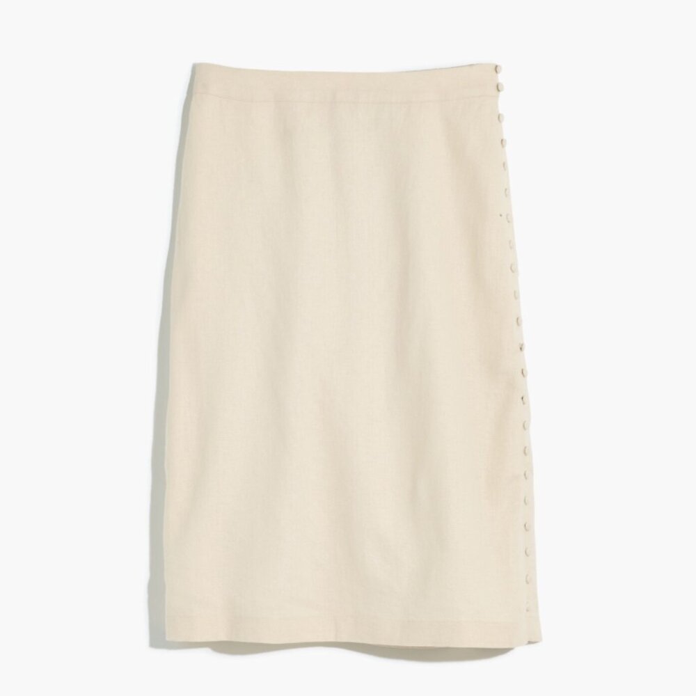 Madewell | Button Slit Midi Skirt